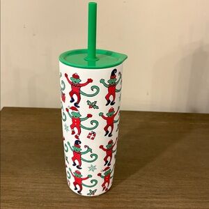 Starbucks x Roller Rabbit Holiday Tumbler w/ Straw. I ship the day you purchase